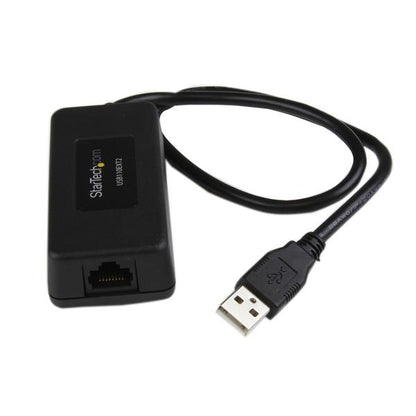 StarTech.com USB110EXT2 extensor de red Transmisor y receptor de red Negro
