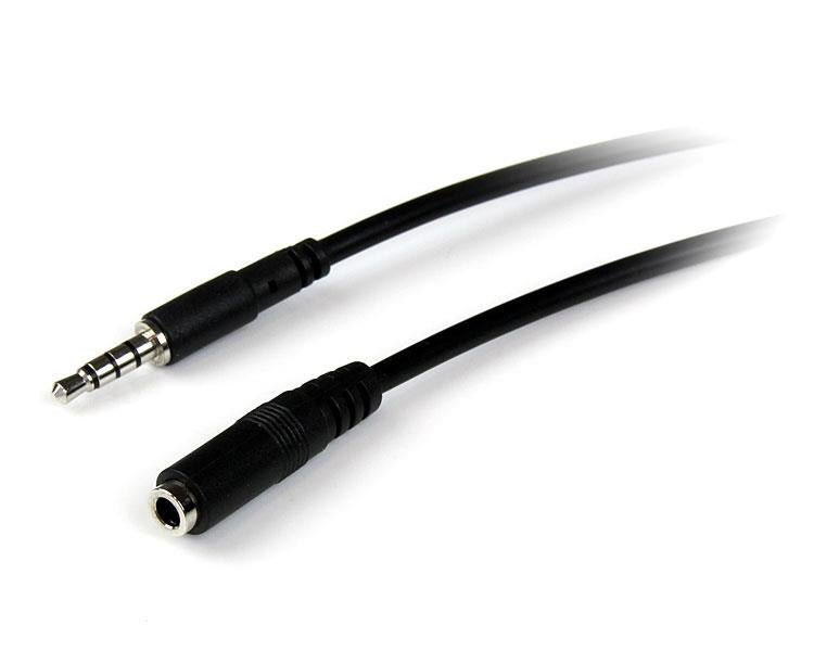 StarTech.com 2m 3.5mm/3.5mm cable de audio 3,5mm Negro