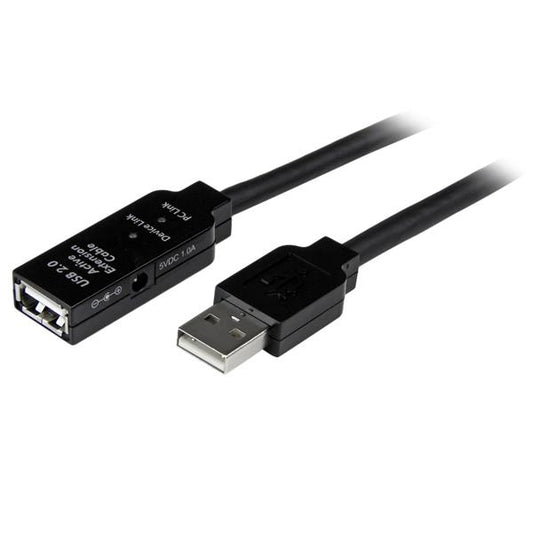 StarTech.com 10m, USB2.0 - USB2.0 cable USB USB A 0.48 Gbit/s Negro