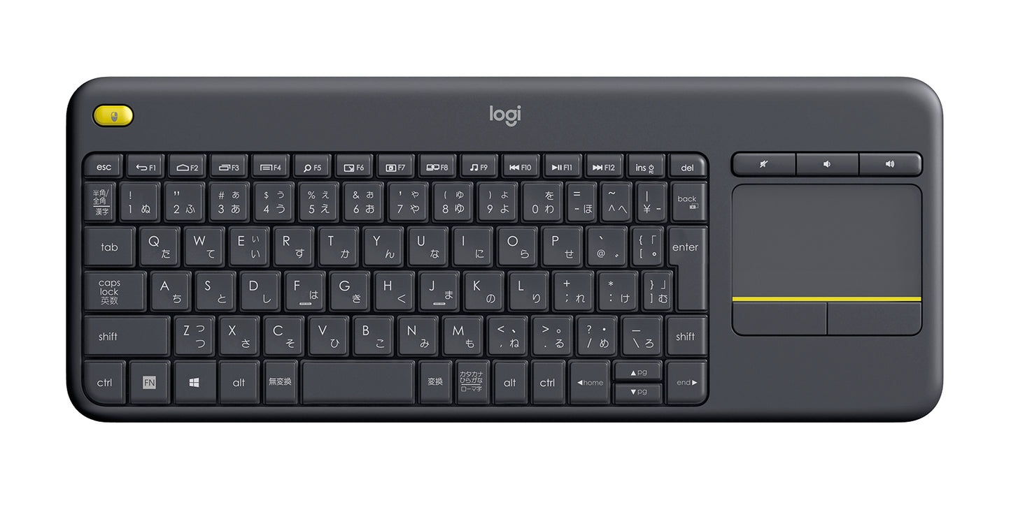 Teclado Logitech K400 Plus Inalámbrico C/TouchPad Color Negro