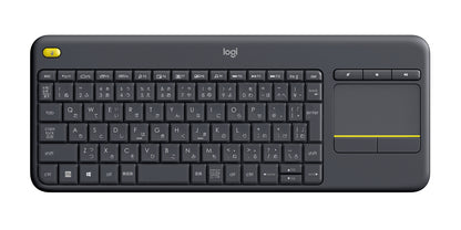 Teclado Logitech K400 Plus Inalámbrico C/TouchPad Color Negro