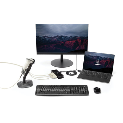 StarTech.com ICUSB2324I nodo concentrador USB 2.0 Type-B Negro