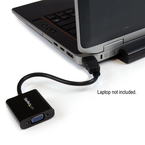 StarTech.com HD2VGAE2 adaptador de cable de vídeo Negro