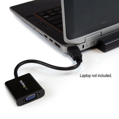 StarTech.com HD2VGAE2 adaptador de cable de vídeo Negro