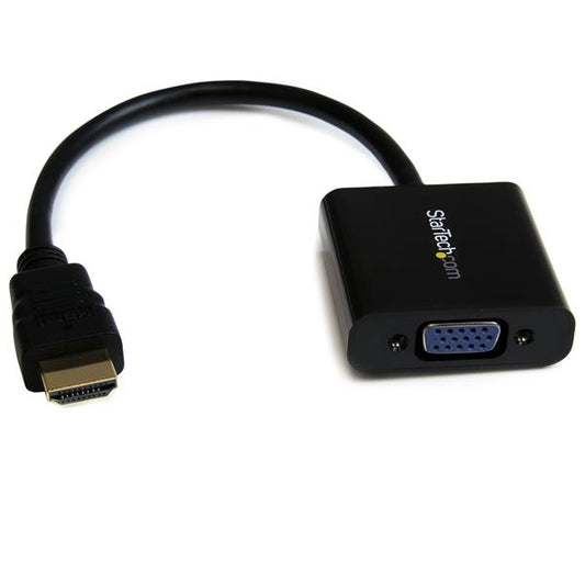 StarTech.com HD2VGAE2 adaptador de cable de vídeo Negro