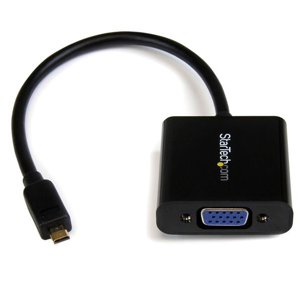 StarTech.com MCHD2VGAE2 adaptador de cable de vídeo Negro