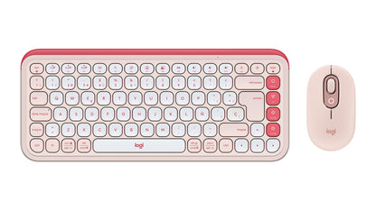 Logitech 920-013053 teclado Ratón incluido Universal Bluetooth QWERTY Español Rosa