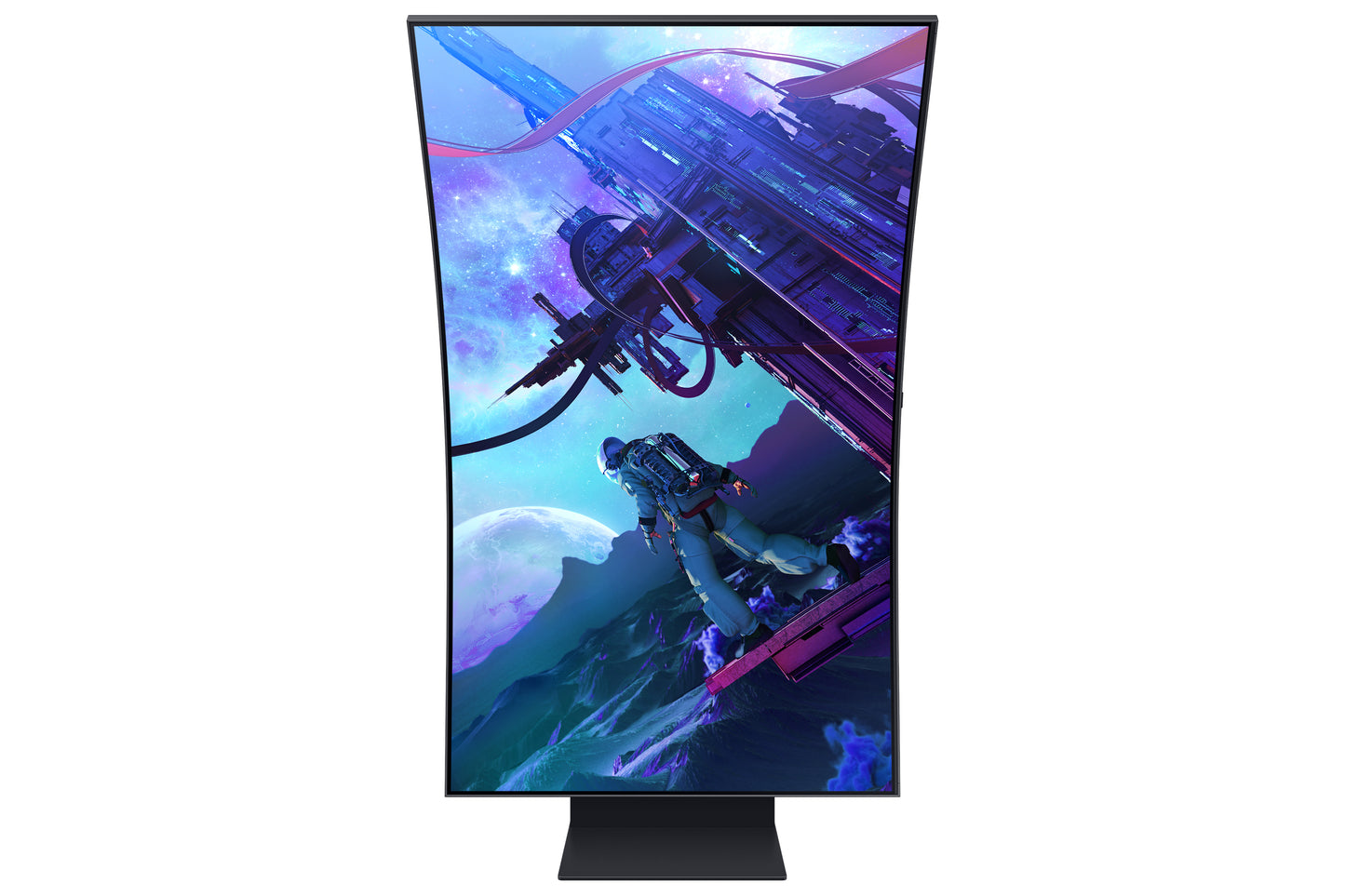 Monitor Samsung 55" Gaming Odyssey Ark 2th Gen 4K 3840x2160 165HZ VA Curvo 1000R 1MS HDR10 Bocinas Gaming HUB SMA