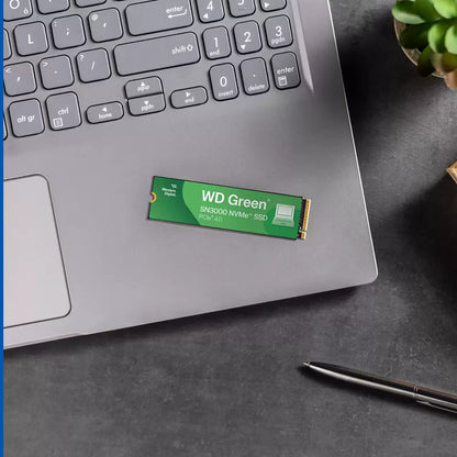 Unidad de Estado Solido Western Digital Interno de 500GB Green SN3000 PCIe Gen4x4 NVMe - Lectura y Es