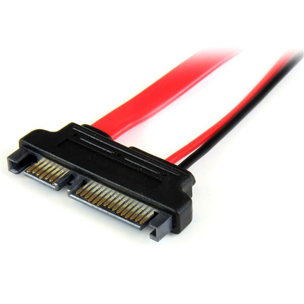 StarTech.com SLSATAADAP6 cable SATA 0.1524 m Slimline SATA 13 pin SATA 7+15 pin Rojo