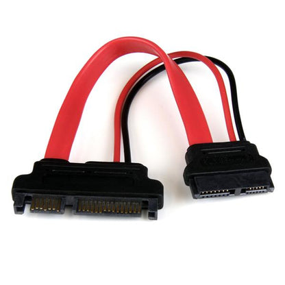 StarTech.com SLSATAADAP6 cable SATA 0.1524 m Slimline SATA 13 pin SATA 7+15 pin Rojo