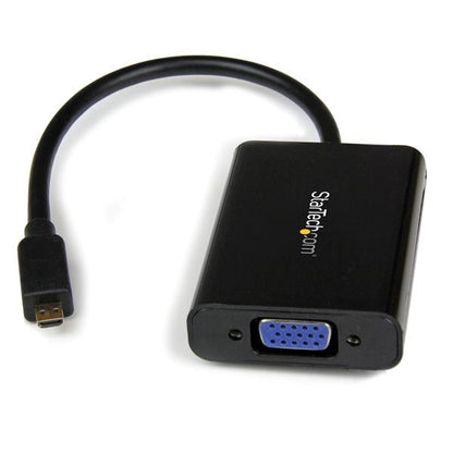 StarTech.com MCHD2VGAA2 adaptador de cable de vídeo Negro