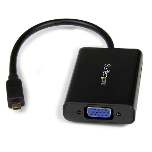 StarTech.com MCHD2VGAA2 adaptador de cable de vídeo Negro