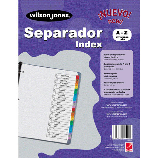 SEPARADOR WILSON JONES A-Z ECONOMICO