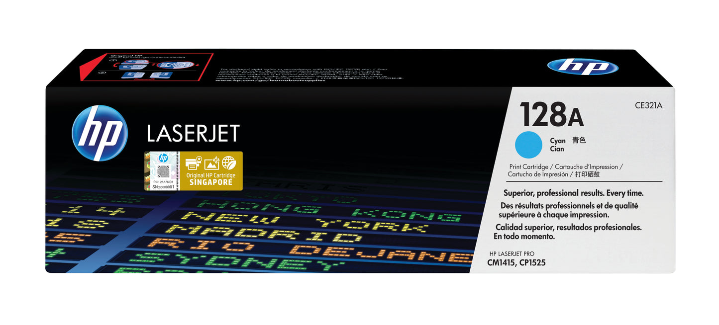 Toner HP 128 Cyan CM1415/CP1525NW MFP