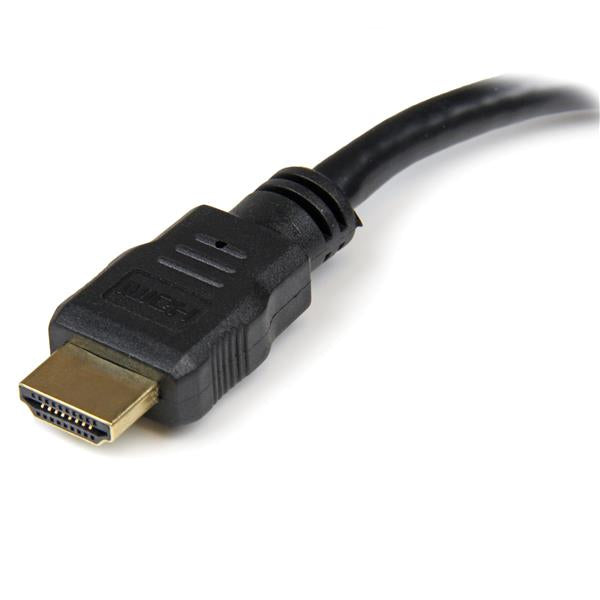 StarTech.com HDDVIMF8IN adaptador de cable de vídeo 0.2 m Negro