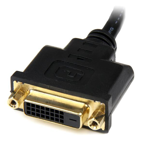 StarTech.com HDDVIMF8IN adaptador de cable de vídeo 0.2 m Negro