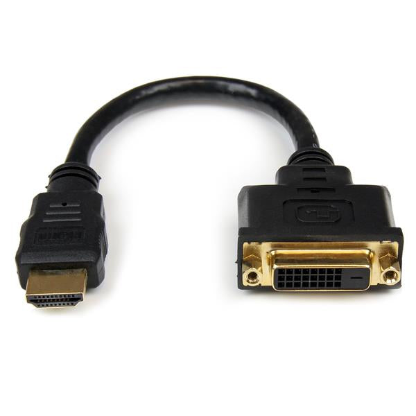 StarTech.com HDDVIMF8IN adaptador de cable de vídeo 0.2 m Negro