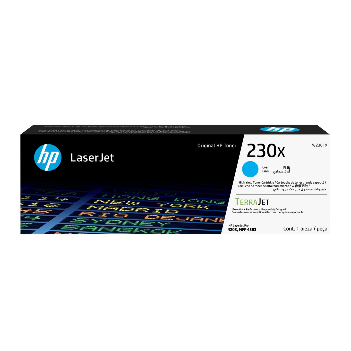 Tóner HP LaserJet 230X Color Cian