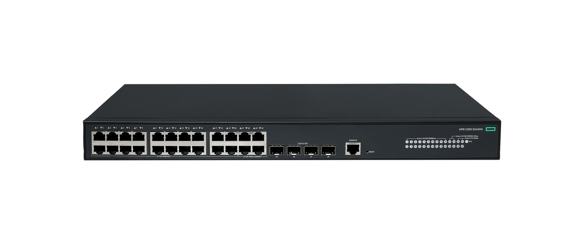 HPE CW 2050 20p 10/100/1000BASE-T 4p Smart Rate 1/2.5GbE 4p SFP 1G/2.5G Gestionado Gigabit Ethernet (10/100/1000) Negro