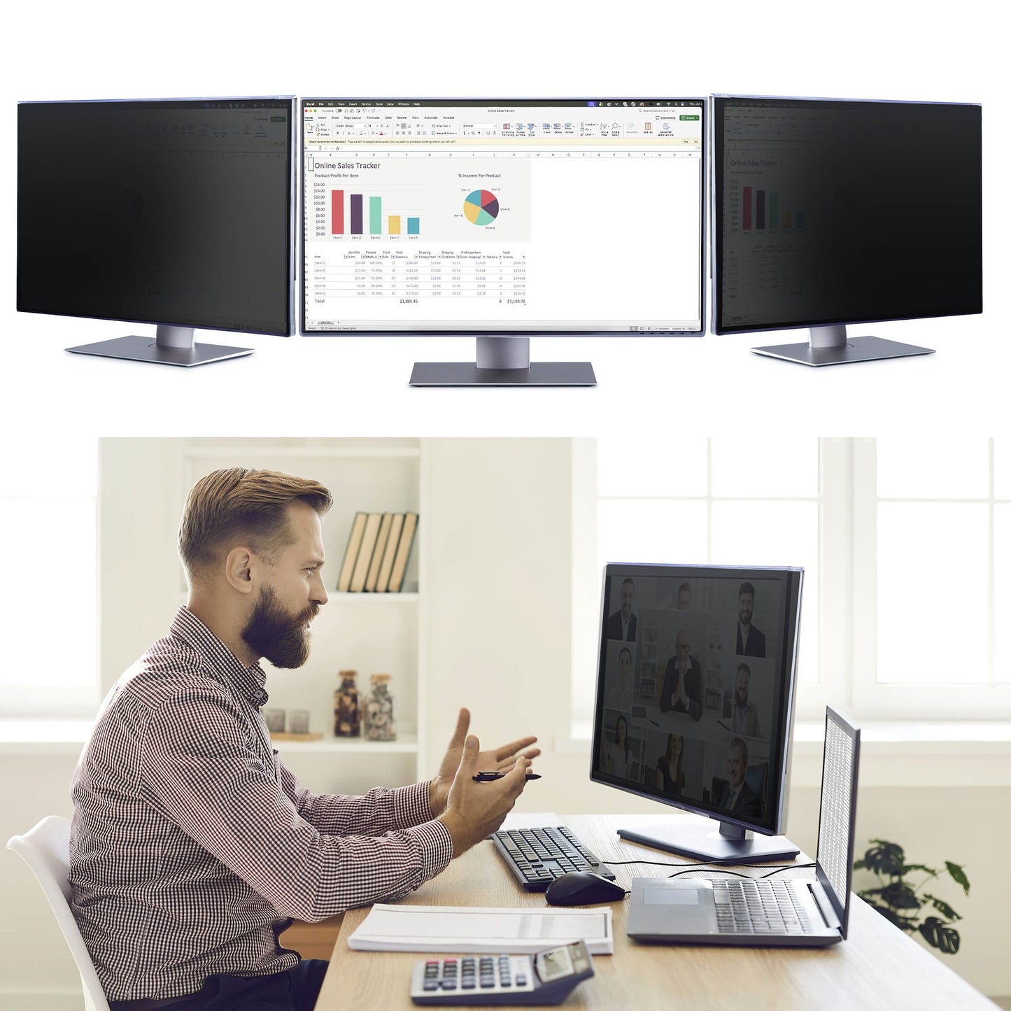 StarTech.com 3269A-PRIVACY-SCREEN filtro para monitor 81.3 cm (32") Filtro de privacidad para pantallas sin marco
