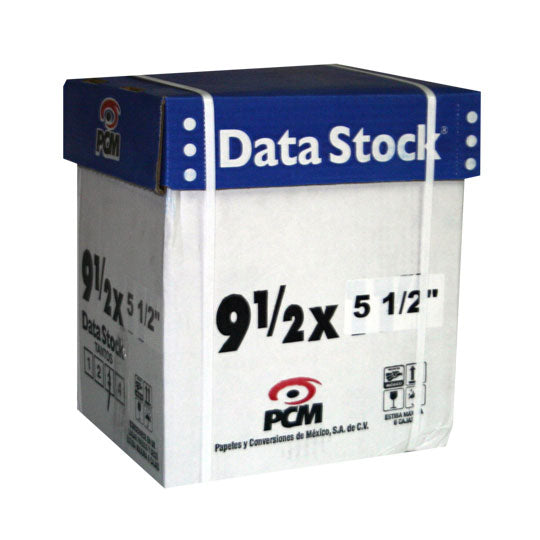Papel PCM Data Stock Blanco 9.5" x 5.5" 3Tanto C/2000