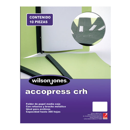 ACCOPRESS CRH CTA NP AZ CLARO C/10
