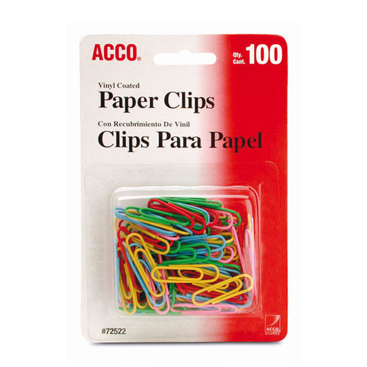CLIP ACCO COLORES BLISTER C/100 CLIPS