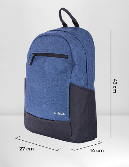 Mochila TechZone Easy Lite Blue con Compartimiento para Laptop de 15.6" Azul
