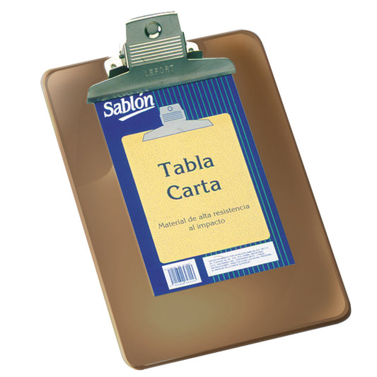 Tabla Sablón 2316HU Plástica Tamaño Carta Humo