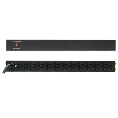 CyberPower PDU15B12R unidad de distribución de energía (PDUs) 12 salidas AC 1U Negro