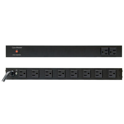 CyberPower PDU15B2F8R unidad de distribución de energía (PDUs) 10 salidas AC 1U Negro