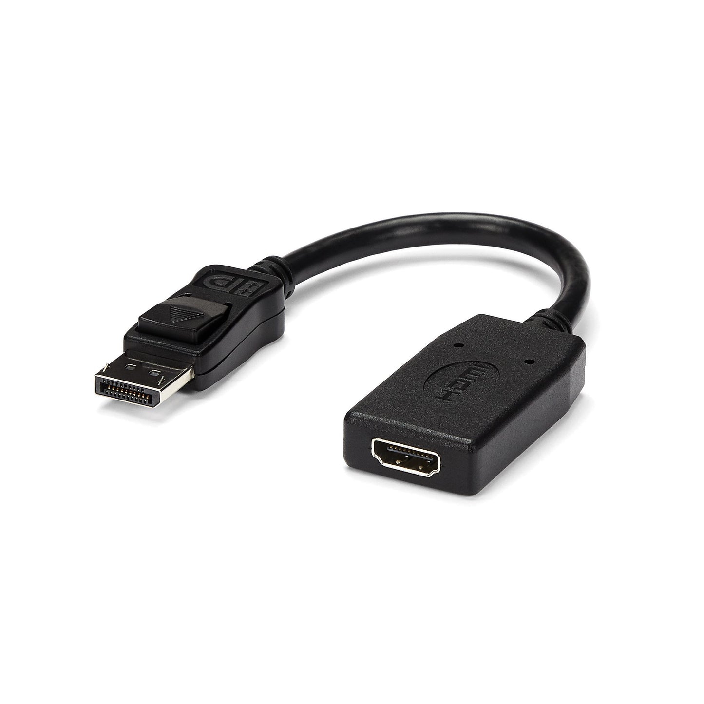 StarTech.com DP2HDMI adaptador de cable de vídeo 0.24 m HDMI Tipo A (Estándar) Negro