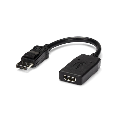 StarTech.com DP2HDMI adaptador de cable de vídeo 0.24 m HDMI Tipo A (Estándar) Negro