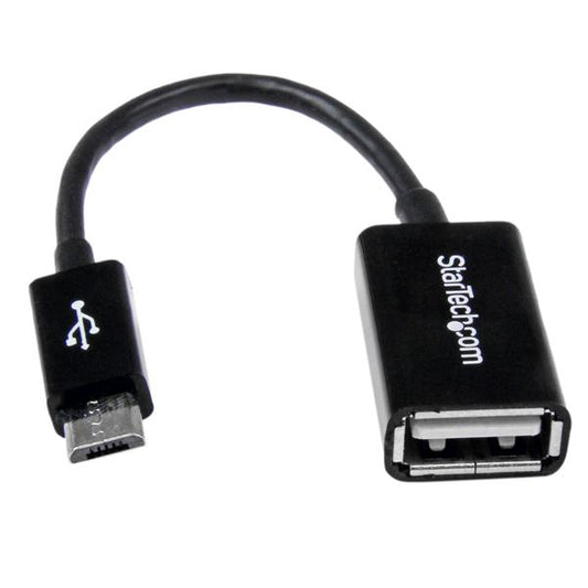 StarTech.com UUSBOTG cable USB USB 2.0 0.127 m Micro-USB B 0.48 Gbit/s