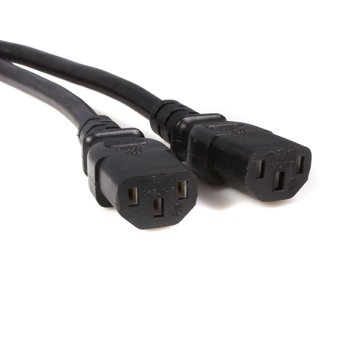 StarTech.com PXT100Y cable de alimentación Negro 3 m Acoplador C14 Acoplador C13 x 2