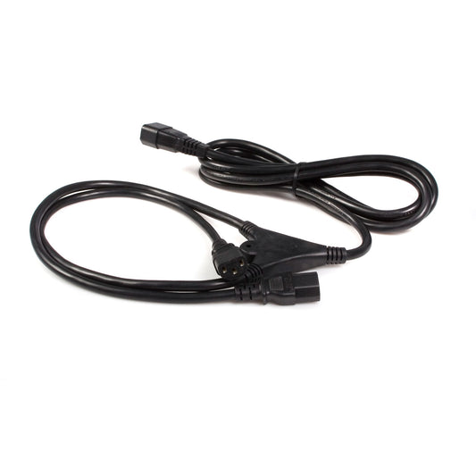 StarTech.com PXT100Y cable de alimentación Negro 3 m Acoplador C14 Acoplador C13 x 2
