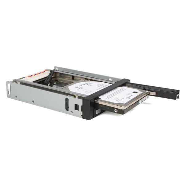 StarTech.com HSB220SAT25B panel para bahía de discos 8.89 cm (3.5") Panel embellecedor frontal Negro