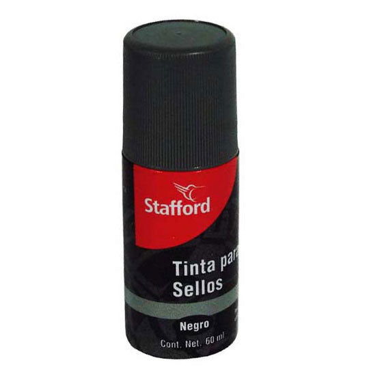 Tinta P/Sellos Stafford Roll-On Negro 60Ml