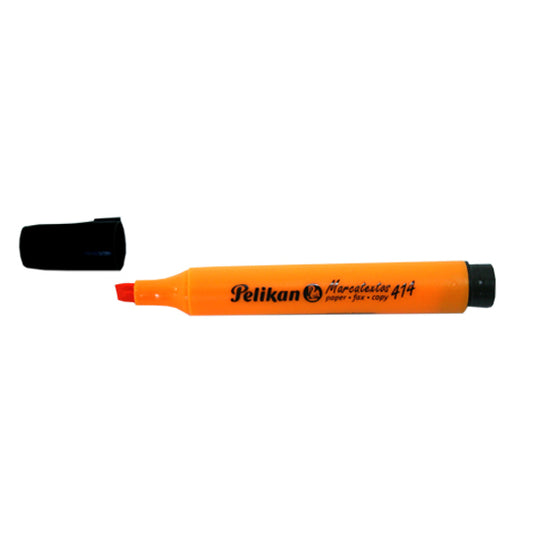 Marcador Resaltador Pelikan 414 Color Naranja C/10 Pzas