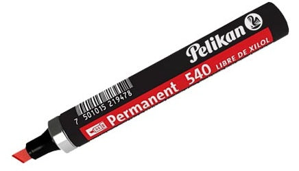 Marcador Pelikan Permanente 540 Color Rojo C/10 Pzas