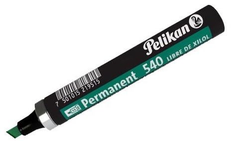 Marcador Pelikan Permanente 540 Color Verde C/10 Pzas