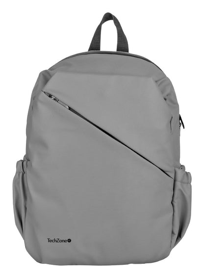 Mochila TechZone Style Grey para Laptops de 16 Múltiples Compartimientos Diseño Ideal para Uso Diario