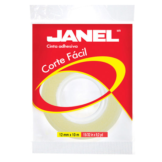 Cinta Adhesiva Janel 119 Corte Fácil 12x10mm Bolsa C/50