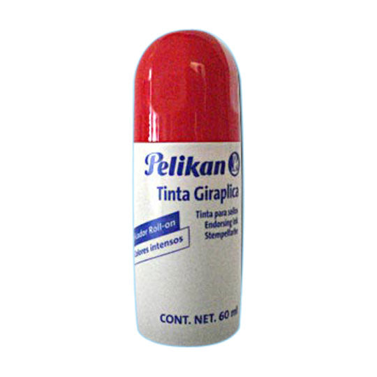 Tinta Para Sellos Pelikan Giraplica 60ml Color Rojo