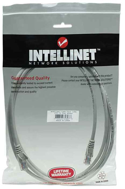 Cable Patch Intellinet 2.0m(7.0f) Cat 5e UTP Color Gris