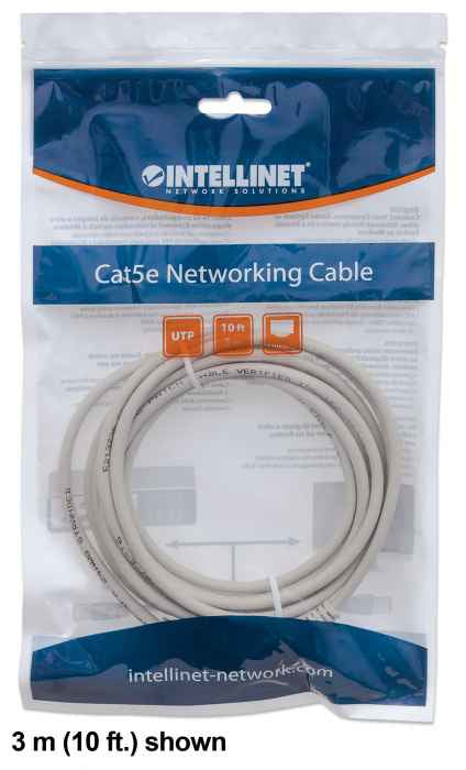 Cable Patch Intellinet 2.0m(7.0F) Cat 6 UTP Color Gris