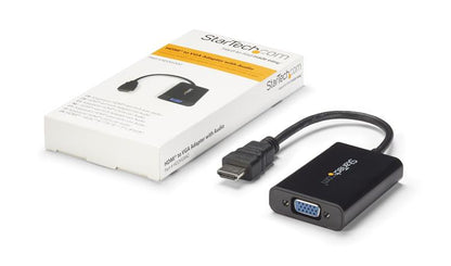 StarTech.com HD2VGAA2 adaptador de cable de vídeo Negro