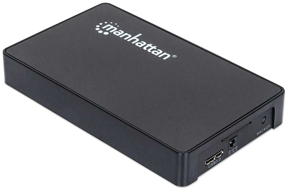 Manhattan 130349 caja para disco duro externo Caja de disco duro (HDD) Negro 2.5"