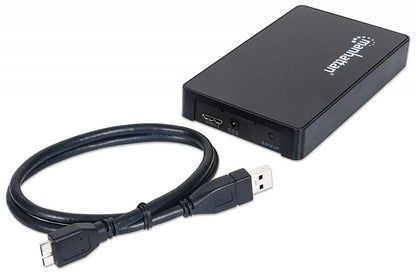 Manhattan 130349 caja para disco duro externo Caja de disco duro (HDD) Negro 2.5"